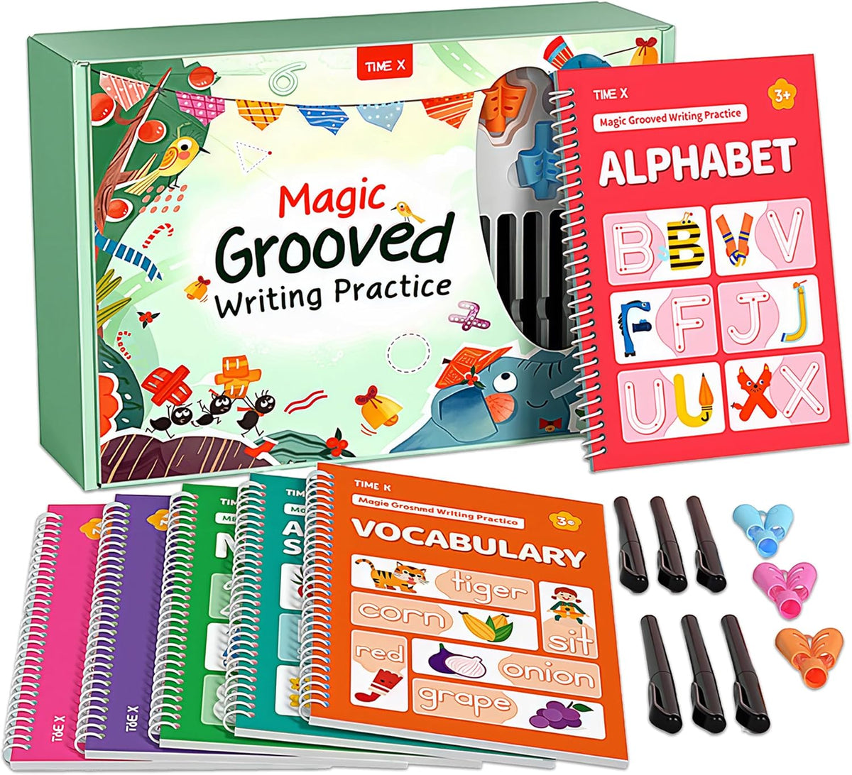 Smart Kidz™ Magic Grooved Writing Practice Books